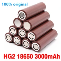100 original18650 hg2 3000mah battery 3 6v discharge 30a 18650 battery for lghg2 3000mah 3 7v 18650 power battery