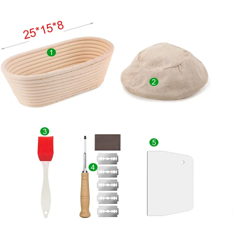 

Корзины для расстойки хлеба из ротанга, 6-8 шт