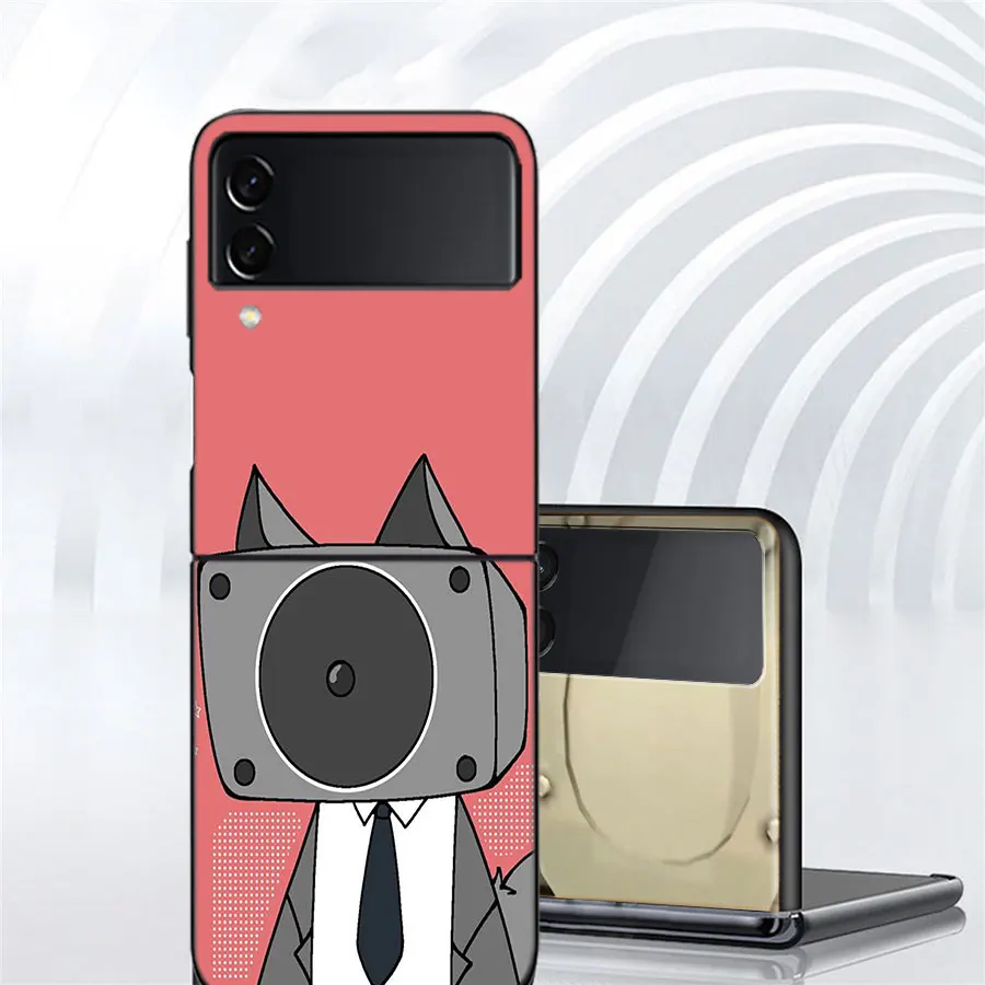 S-Skibidi мобильный сотовый телефон с отделением для туалета Samsung Galaxy Z Flip 5 4 3 чехол