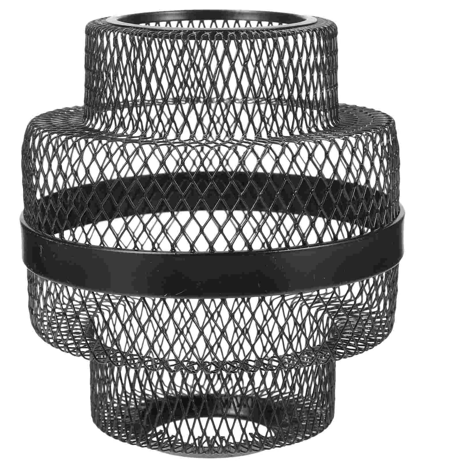 

Metal Trim Pendant Light Bulb Cage Decorate Shade Covers Bare Wrought Iron Guard