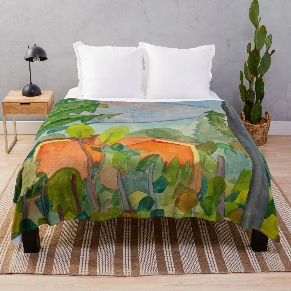 Hermann Hesse - Red House (Rotes Haus 1922) Одеяло Очень большое одеяло в стиле аниме