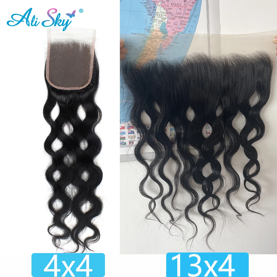 

22inch Natural Wave Lace Closure Frontal 100% Human Hair Closure Brazilian Hair Human Hair 4x4 5x5 13x4 Lace Closure Preplucked