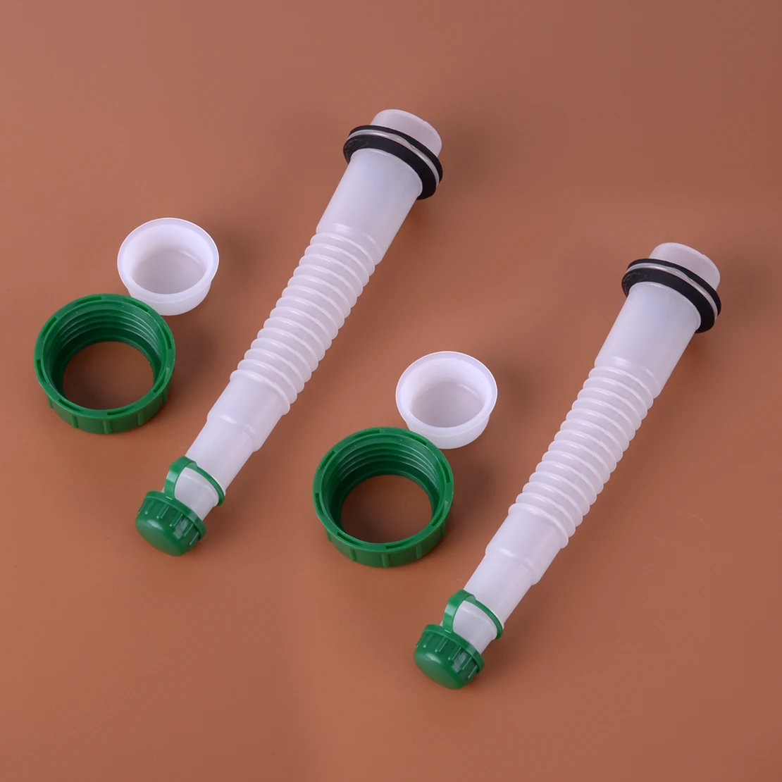 

2 Sets Universal Old Gas Can Spout Nozzle Replacement Fuel Extension Vent Fit For Cans Of Industrial Garden Machinery New
