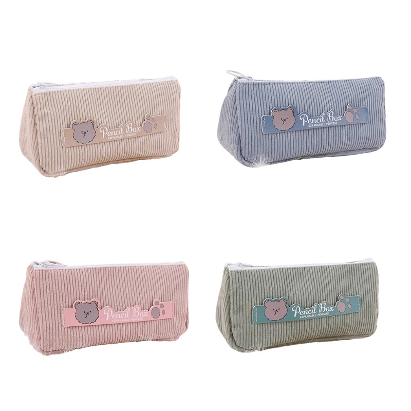 

Exquisite Large Capacity Pencil Pouch Zipper Lock Simple Stylish Pencil Bag Students Staionery Storage Bag for Kids Y98A