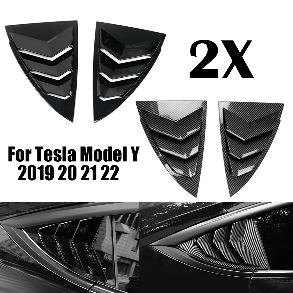 

2 шт., треугольные автомобильные наклейки на окна Tesla Model Y 2019 20 21 22