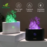 colorful flame humidifier 180ml portable usb led realistic fire essential oil aroma diffuser drop shipping