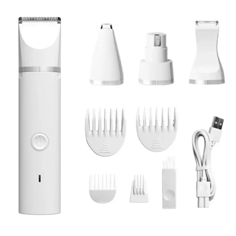 

NEW2023 Dog Hair Clipper Professional Silent Grooming Clipper 4IN1 Pet Grooming Kit Pet Grooming Hair Clipper Kit Pet Supplies