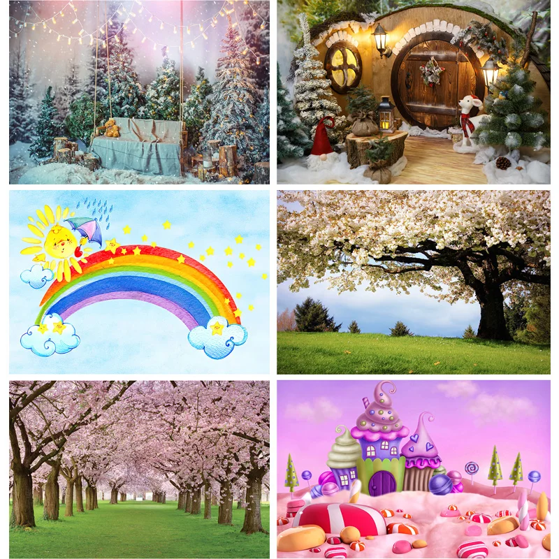 Виниловые фоны для фотографий SHUOZHIKE на заказ, реквизит для детского дня рождения, фестиваля, пейзажа, тематические реквизиты для фотостудии, 2231 ZL-06