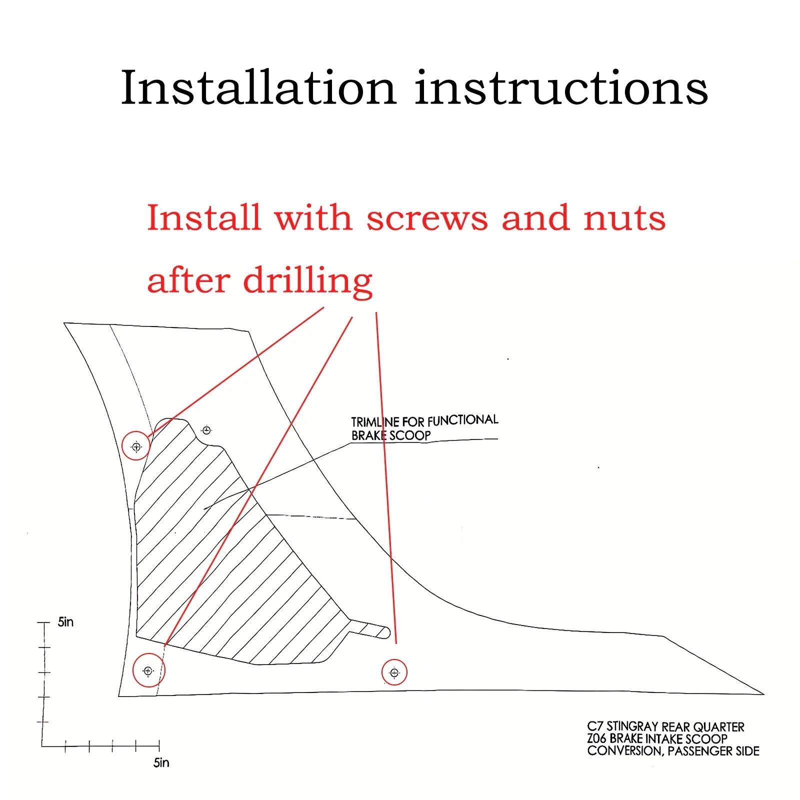 Пара автомобильных боковых вентиляционных отверстий крышка для Chevrolet Corvette C7 Stingray