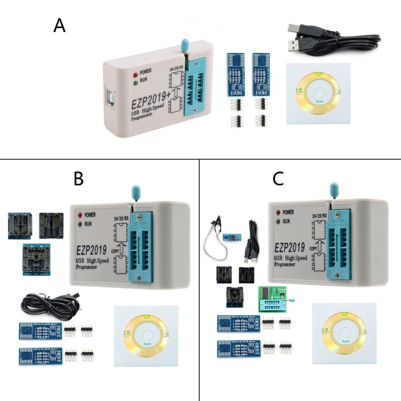 

EZP2019 High Speed USB SPI Programmer Fast Read Socket Support 32M Flash Memory 24 25 93 EEPROM Flash Bios Chips Win7 Win8