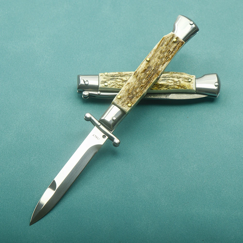 Острый складной нож из дамасской стали мафия AKC рогатки уличный Портативный для