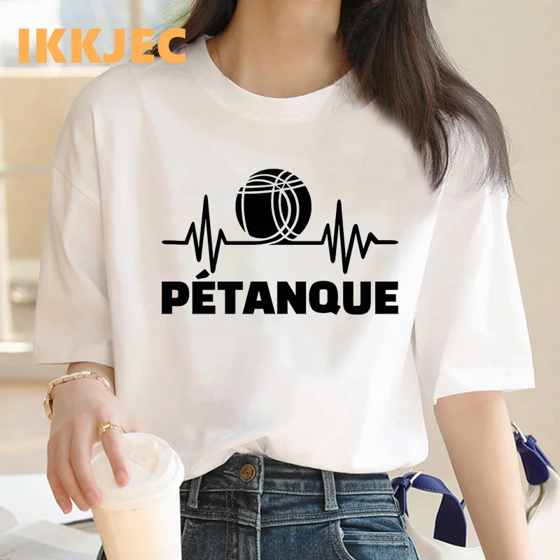 

petanque t shirt female graphic tees women print white couple clothes japanese tshirt t shirt ulzzang harajuku