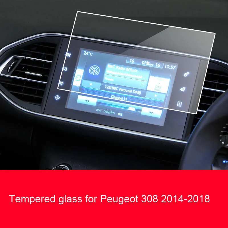 

Для Peugeot 308 2014-9,7 Автомобильная GPS-навигационная пленка с ЖК-экраном аксессуары для защиты от царапин дюйма