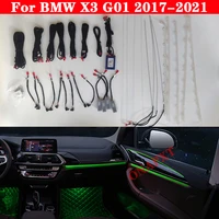 11 colors set for bmw x3 g01 2017 2021 screen control decorative ambient light led atmosphere lamp illuminated strip