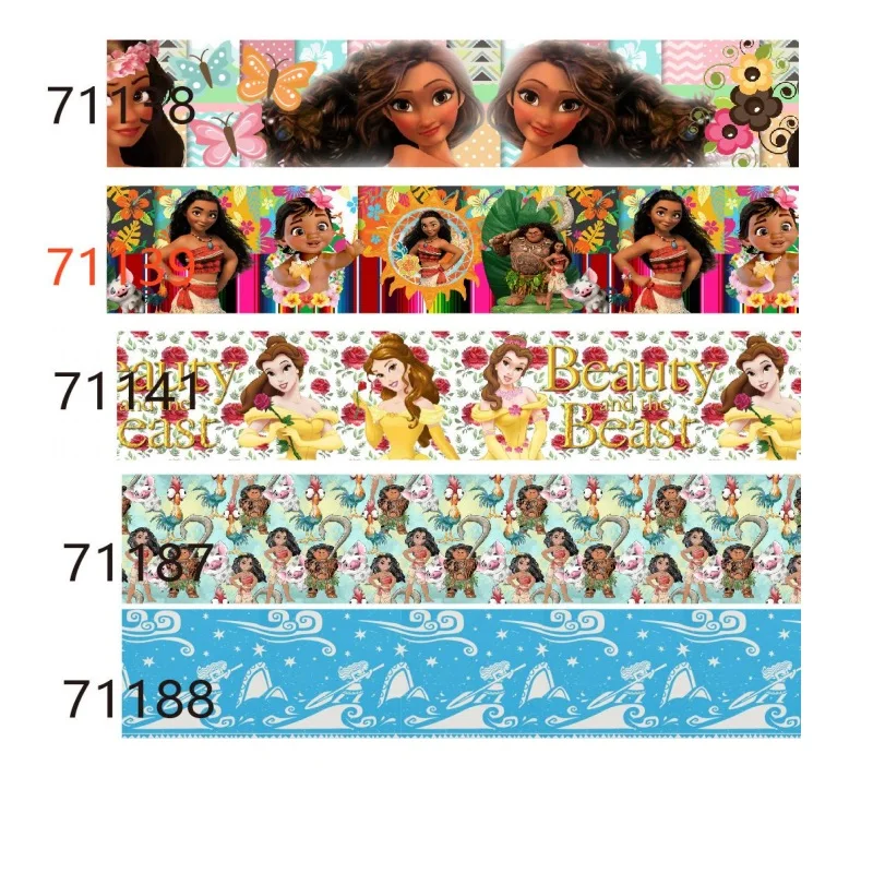 5 ярдов Moana the Beauty and Breast Grosgrain лента для бантов материалы рукоделия ручной работы