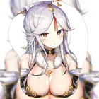 Высокое Разрешение Оригинальный Genshin Impact Ningguang аниме сексуальный нагрудный коврик для мыши милый манга с запястьем 3D Oppai силиконовый гелевый коврик