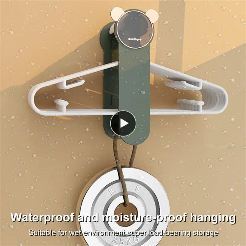 

Настенная полка для хранения штанов и галстуков, детская вешалка для хранения без перфорации, регулируемая для ванной и кухни, креативная