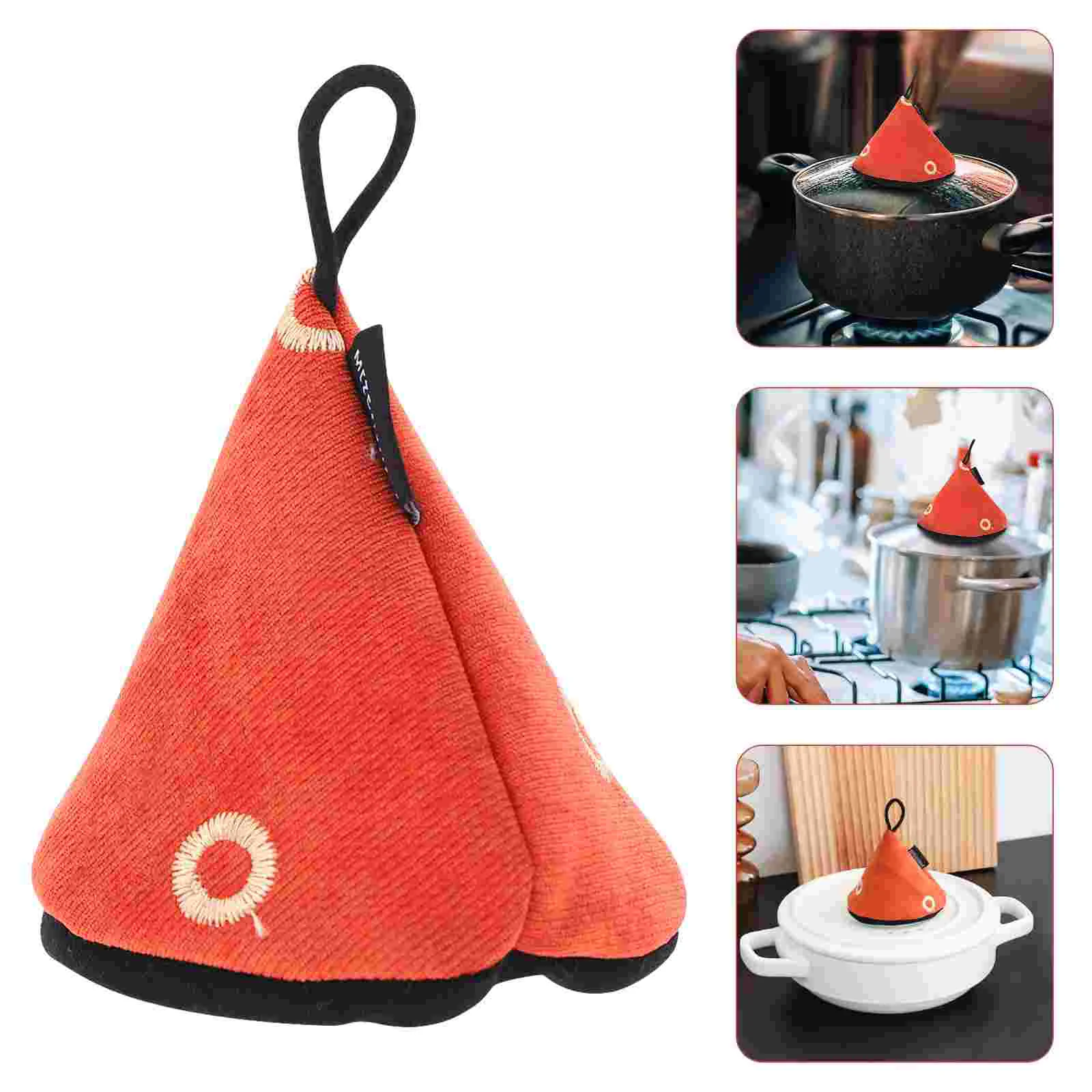 

1Pc Kitchen Triangle Pot Lid Cover Scalding Cooking Pot Handle Cover