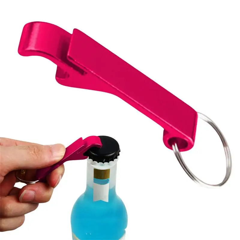 Aluminum Bottle Openers Novel Bottle Openers Keychain Bulk Beer Bottle Opener Small Practical Flat Bottle Opener For Party Favor