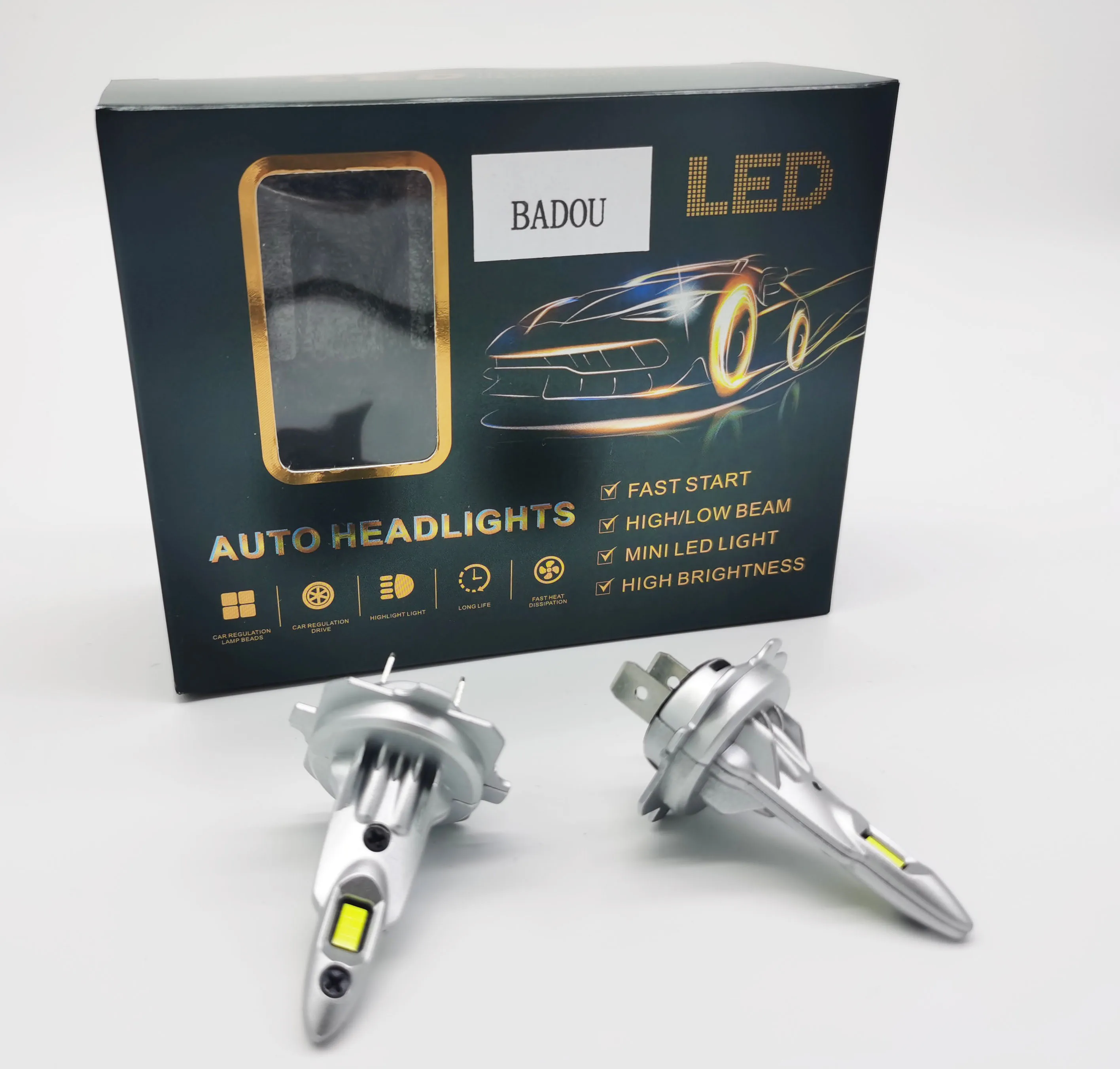 50 Вт 6500 лм 2x H7 светодиодный комплект для переоборудования ламп фар ближнего и