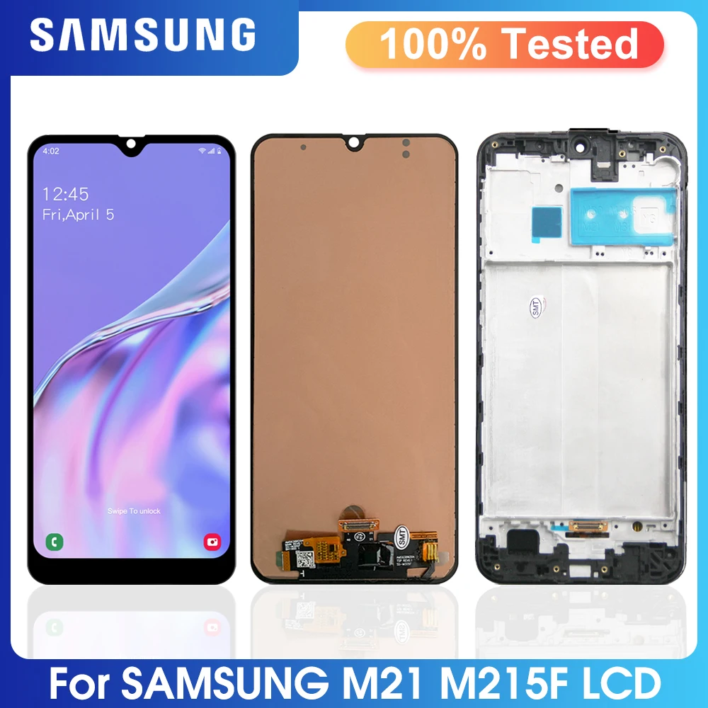 

ЖК-дисплей TFT Samsung Galaxy M21 + дигитайзер сенсорного экрана в сборе для замены, дисплей для Galaxy M215 M215F SM-M215F/DS