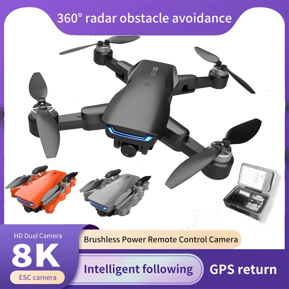 

Дрон LU5 с двумя камерами, GPS, Wi-Fi, FPV, 4 к