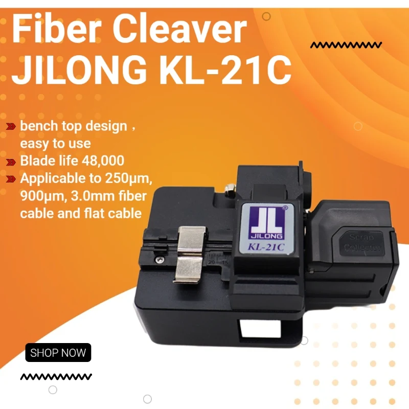 JILONG KL-21C Optical Fiber Cleaver Cliveuse Fibre Optic Cutter for Fusion Splicer Jilong Free Shipping