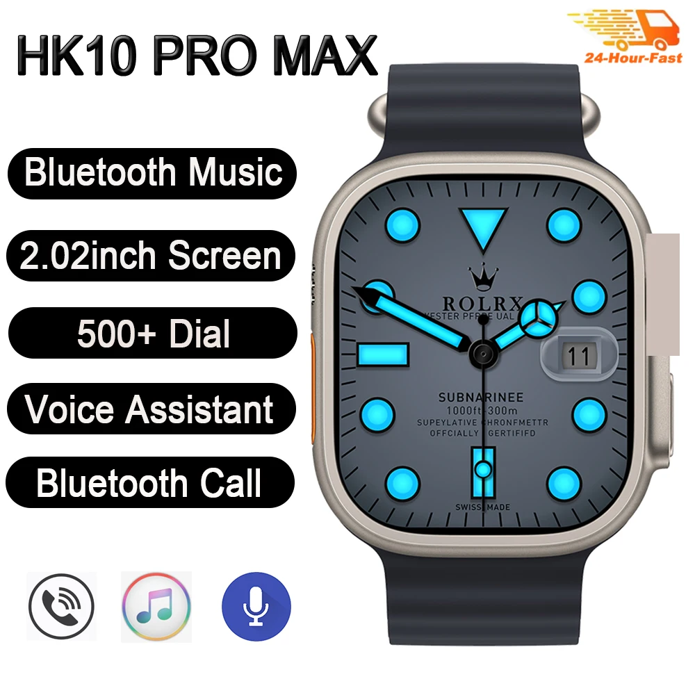 

Смарт-часы HK10 Pro Max Ultra мужские спортивные с поддержкой Bluetooth и голосовым помощником