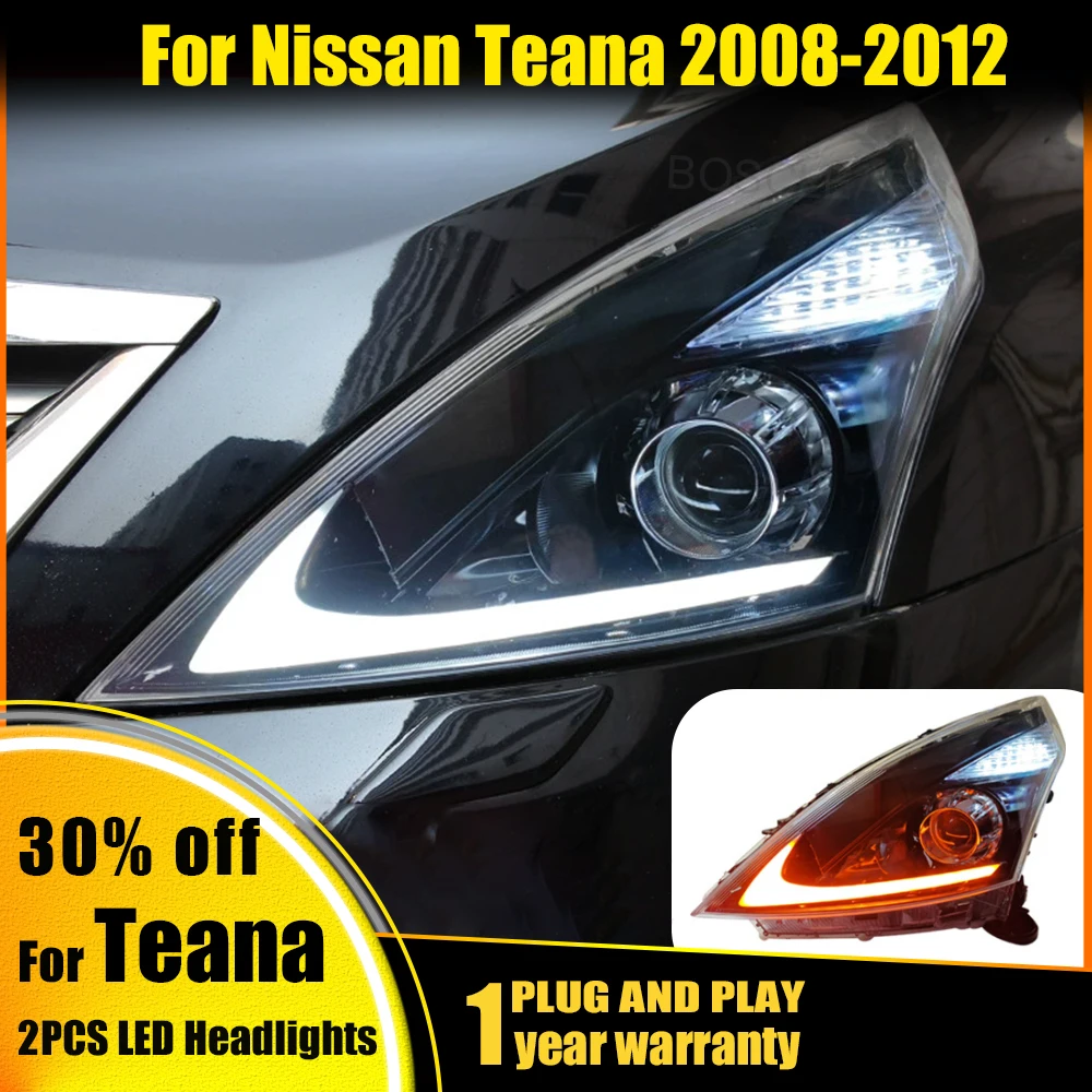 Фото Автозапчасти, 2 шт., передняя фара, левая для Nissan TEANA J32 2008 2009 2010 2011 2012, высококачественные автомобильные аксессуары №1