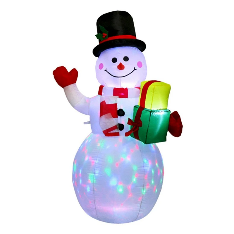 

150cm LED Illuminated Inflatable Snowman Air Pump Night Lamp Inflatable Toys Indoor Outdoor Christmas Decor EU Plug