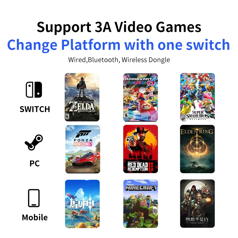 Беспроводной/проводной игровой контроллер Flydigi поддержка ПК/NS/Android/iOS - купить по