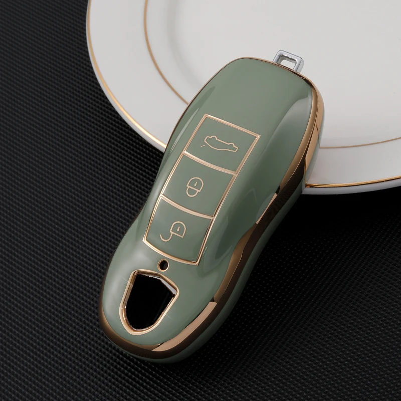 

Чехол Для Ключа Porsche Для Cayenne, Macan, Panamera, Boxster - Аксессуар Для Ключей Из ТПУ