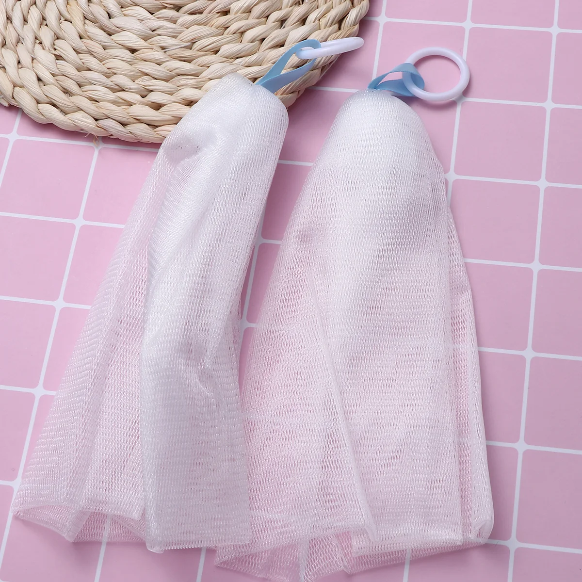 

Soap Net Bubble Maker Mesh Foaming Bar Mash Facial Body Wash Cleansing Washing Exfoliating