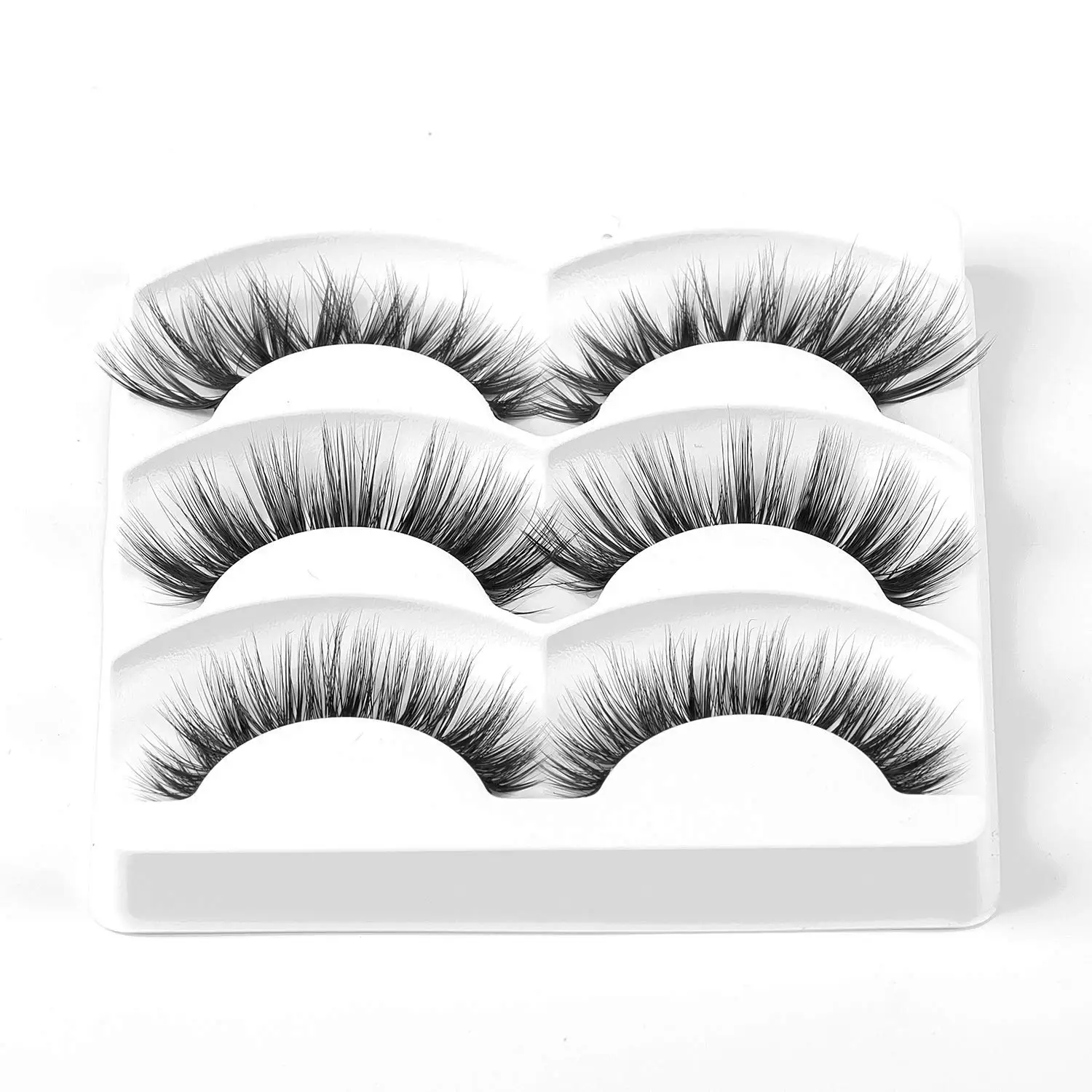 ETVITE Norковые Ресницы 9 Пар 3D Искусственные Натуральные Мягкие Пушистые Объемные