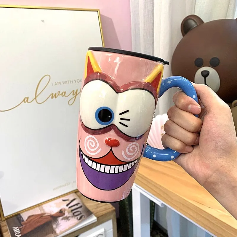 

Handwork Mug office cup ceramic gift tea cartoon printed creative