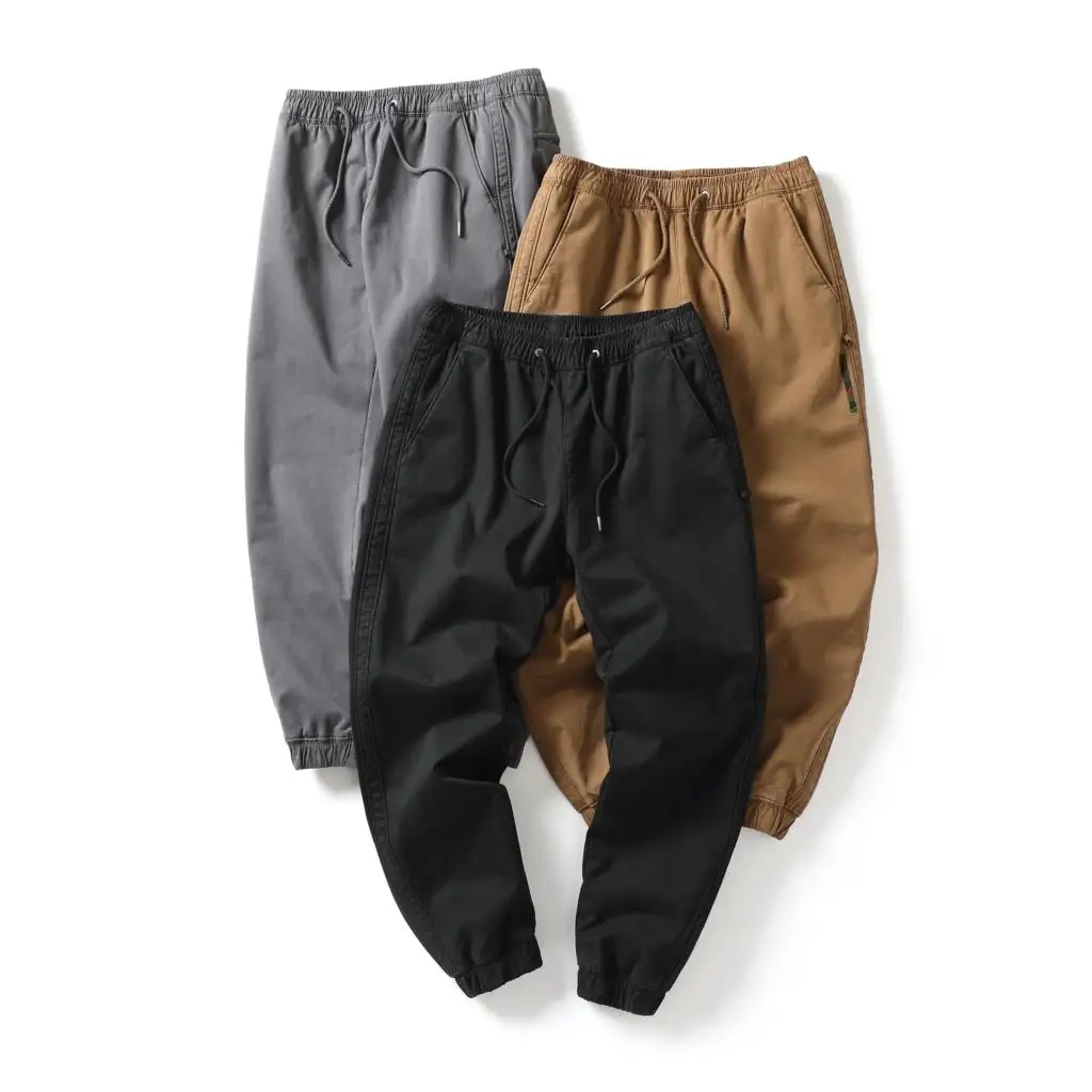 

Lamb Down Sweatpants Men Baggy Cotton Thick Warm Casual Pants Drawstring Sportswear Winter Fashion Male Trousers