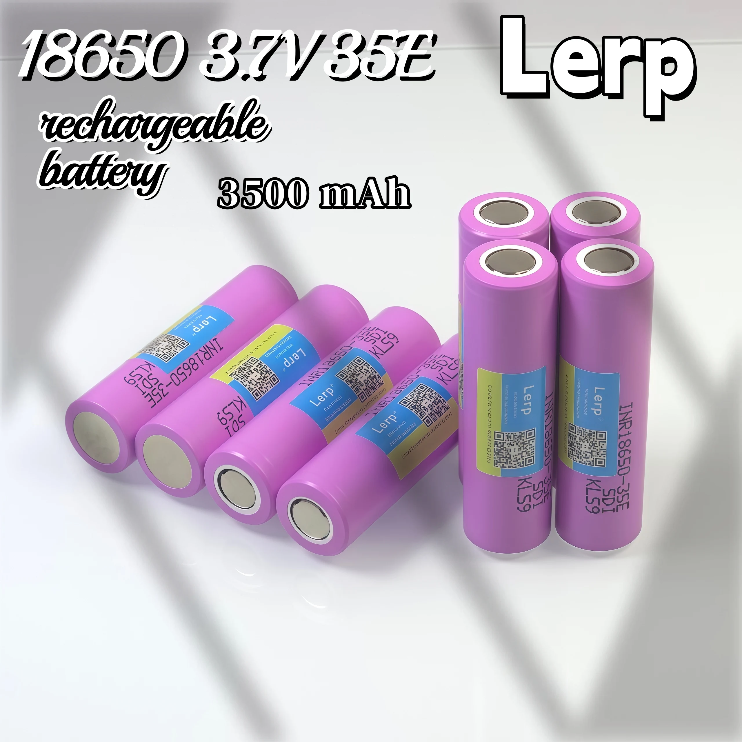 Фото Аккумулятор ICR18650 35E 3.7V 3500mAh – 100% оригинальный, для фонариков, портативной электроники и устройств повседневного использования №4