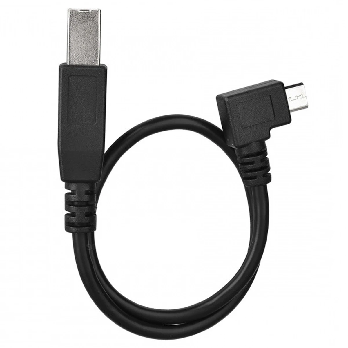 

CY Chenyang Left Angled 90 Degree Micro USB OTG to Standard B Type Printer Scanner Hard Disk Cable 60cm