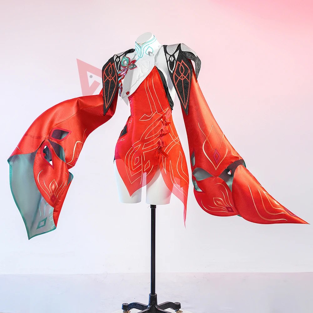 Новый костюм для косплея Honor Of Kings Shaosi Yuan красного героя вечеринки Хэллоуина