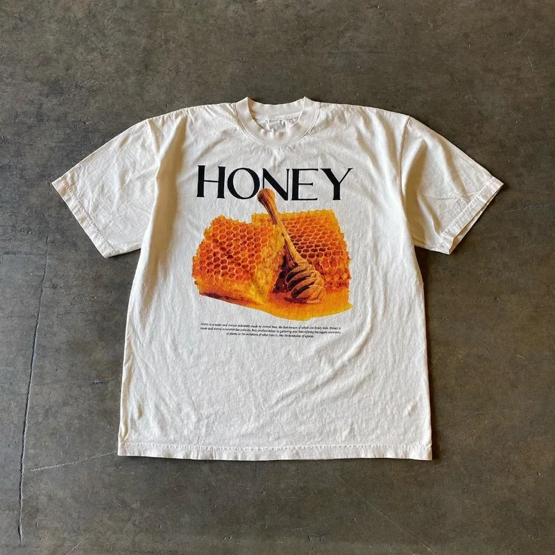 Y2K футболка женская в стиле Харадзюку хип-хоп с принтом на плоской подошве