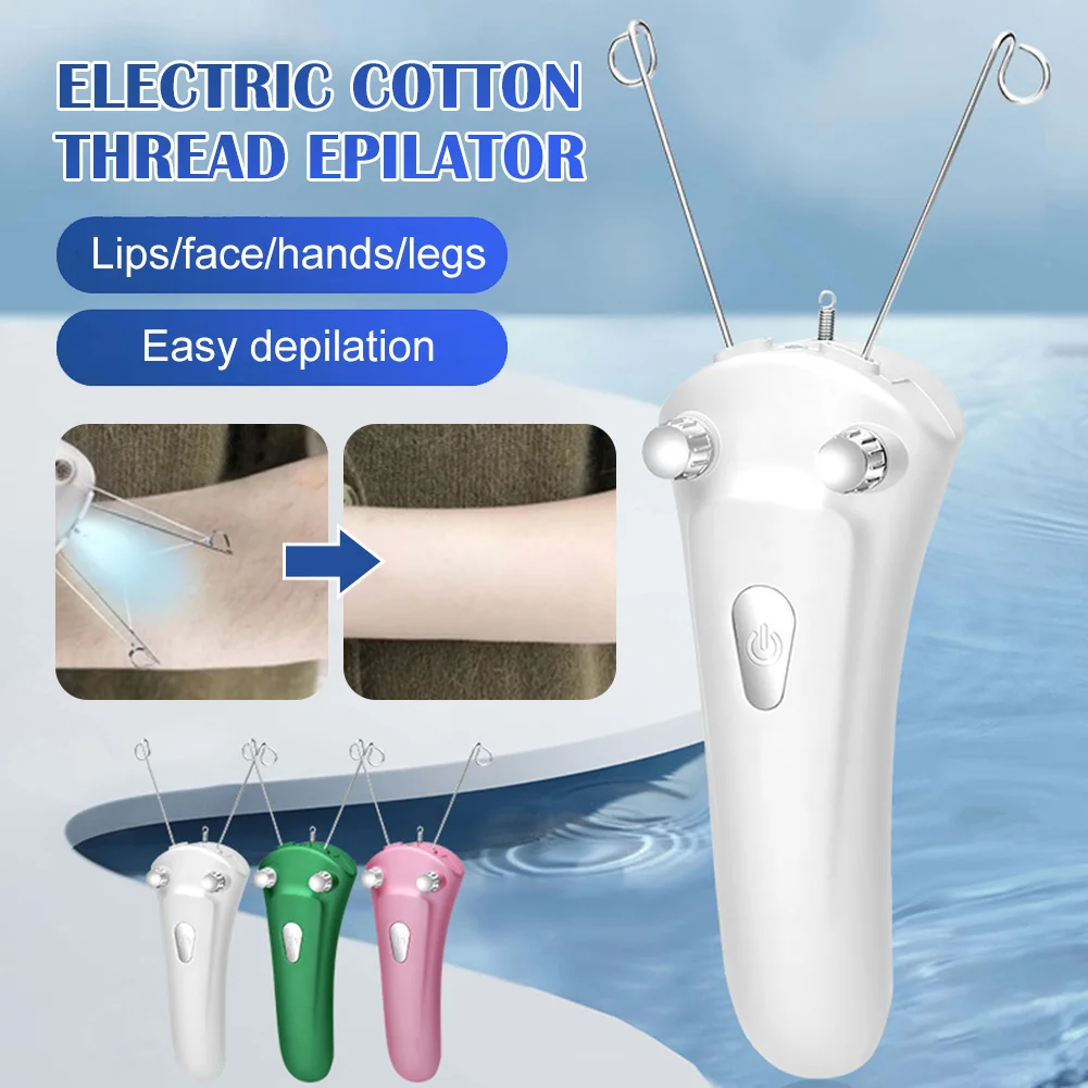 

Electric Cotton Thread Epilator USB Rechargeable Facial Hair Remover Shaver Women Face Body Hair Depilator Beauty Care