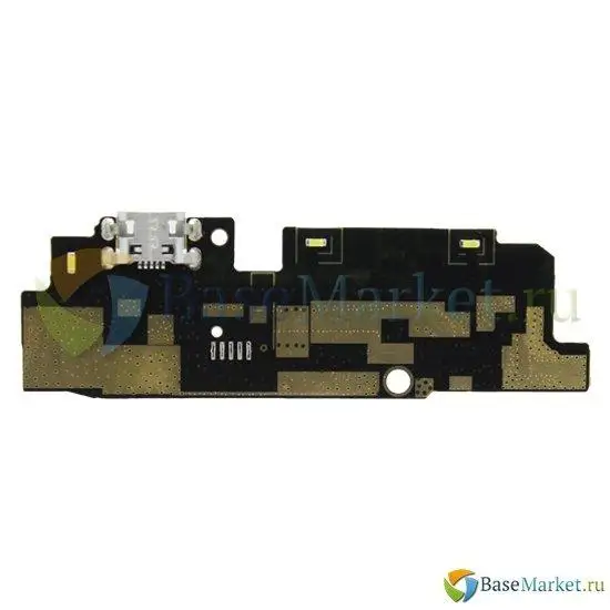 Шлейф для Alcatel One Touch 7045Y Pop S7 плата на разъем зарядки (microUSB)/микрофон/вибромотор OEM |