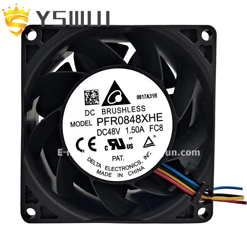 

Original PFR0848XHE PFR0848XHE-FC8 48V 1.5A speed 13,800 Delta cooling fan