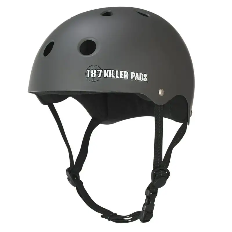 

Skate Helmet with Sweatsaver Liner, Charcoal Matte, Medium