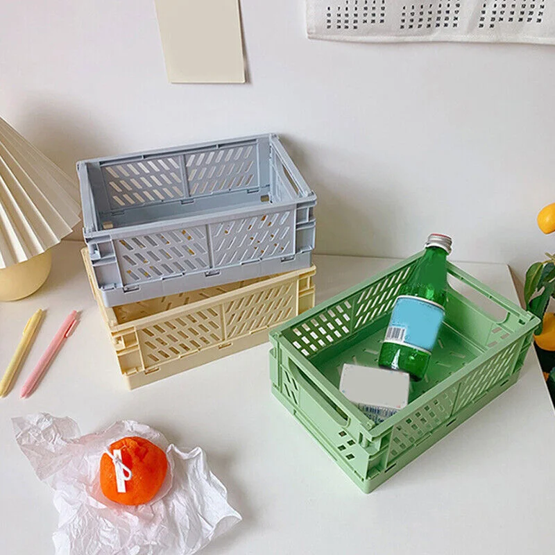 

Складные складные ящики для хранения пластиковая корзина для укладки кухни