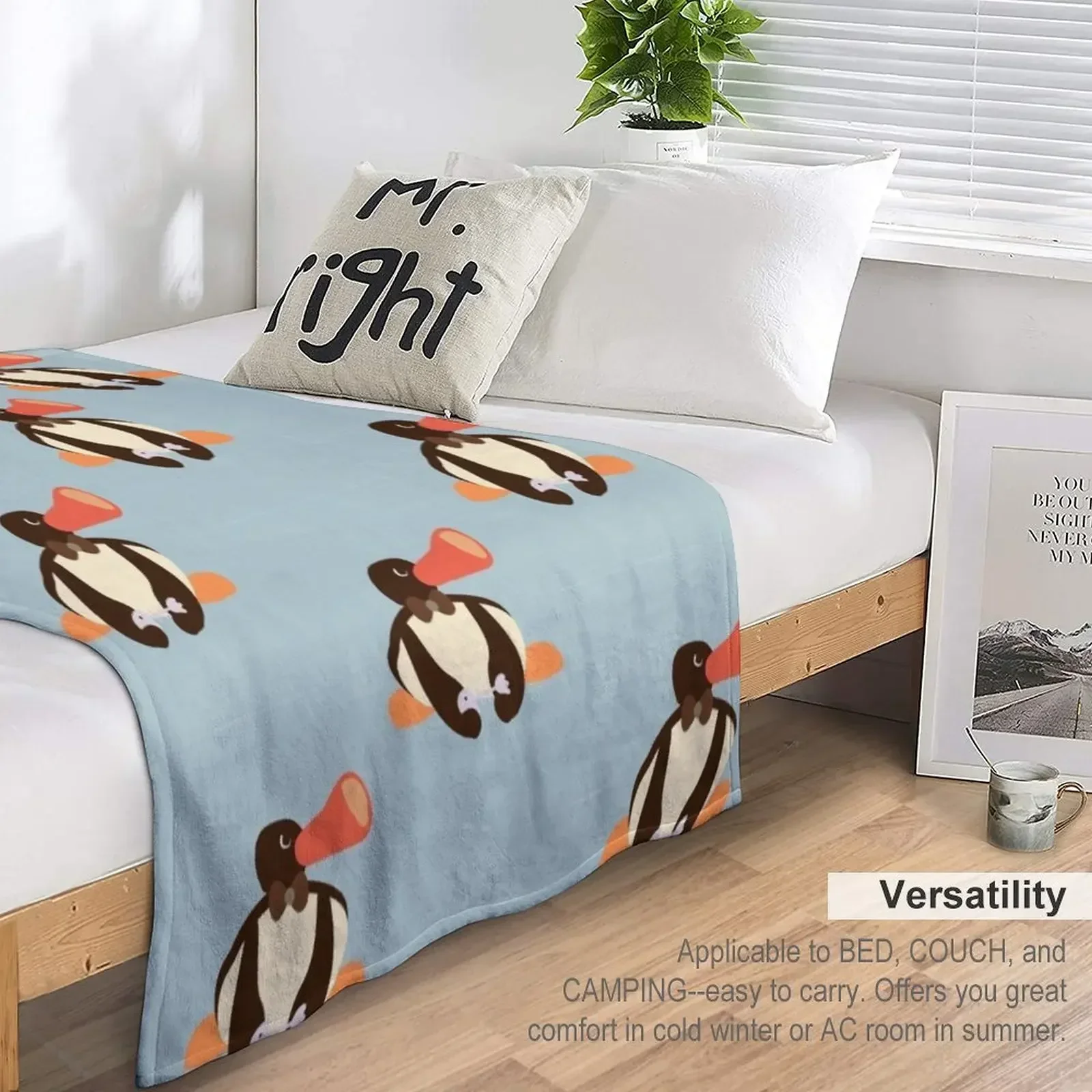 Одеяло в клетку с рисунком кости и бабочки