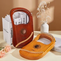 ethnic mini lyre harp jaw 16 strings solid wood traditional instruments tuning dulcimer musikinstrumente sports and recreation