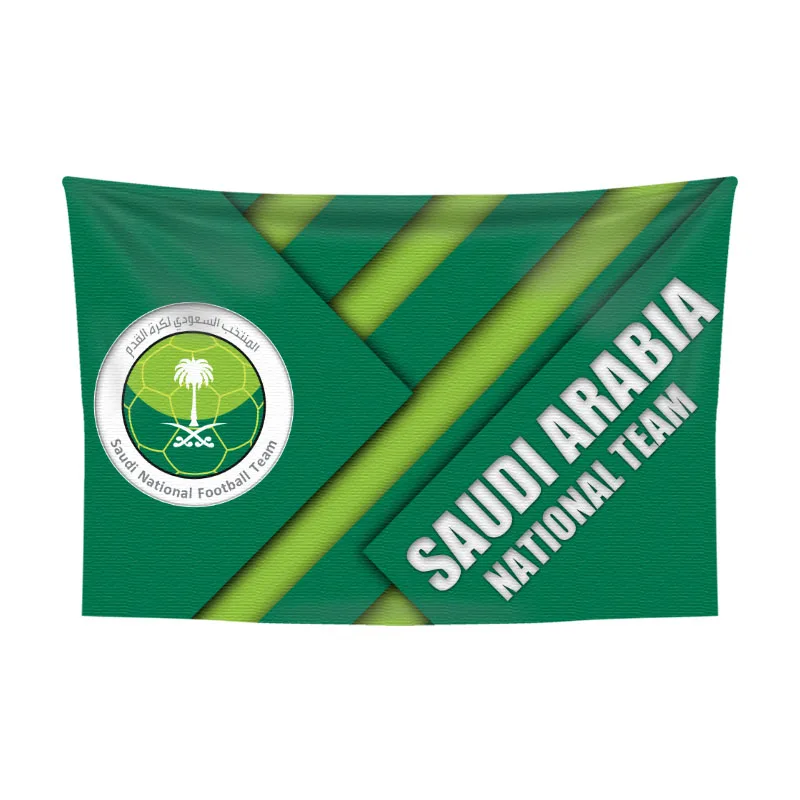 

Saudi Arabia National Team Tapestry Aesthetic Wall Banner Hanging Room Decor Home Decoration Football Club Large Cloth Backdrop