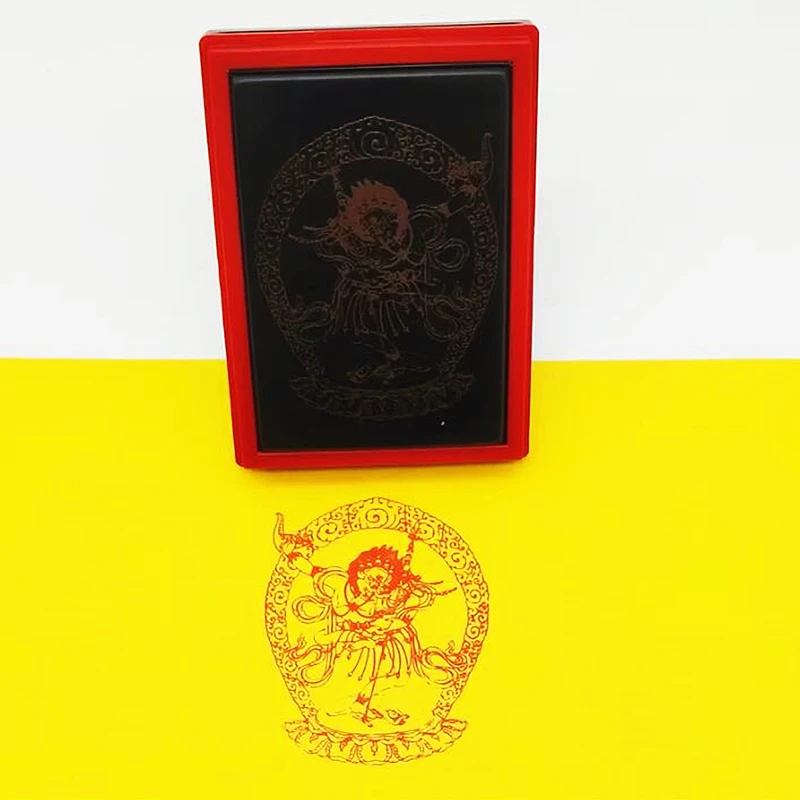 

Lion Face Avatar Buddha Mother, Original Prajna Buddha Body, Vajrayana Hai Mother Seal, Automatic Oiling, Light Sensitive Seal