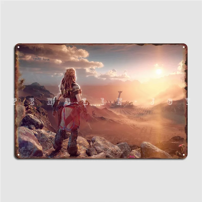 

Металлический плакат Aloy Horizon, фотография детской стены